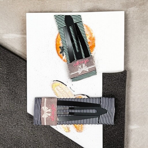 Kids Embroidered Fruit Hair Clips - Picture 6 of 6